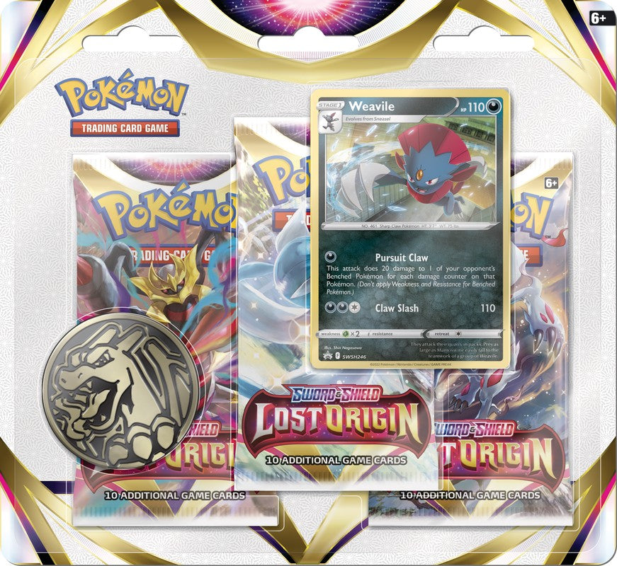Pokemon TCG: 3 Pack Blister - Lost Origin (Random Promo)