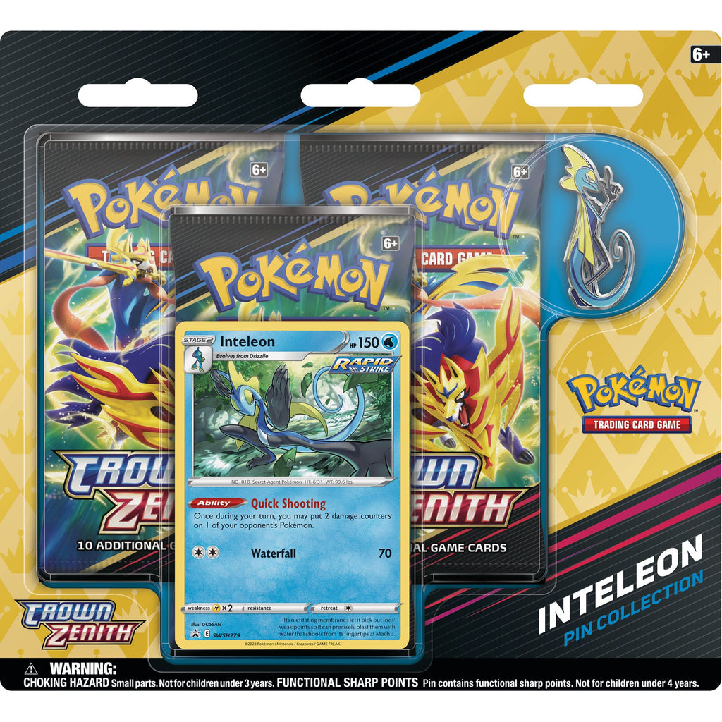 Pokemon TCG: Crown Zenith Pin Collection - Set of 3 - Preorder Ships 04-14-2023