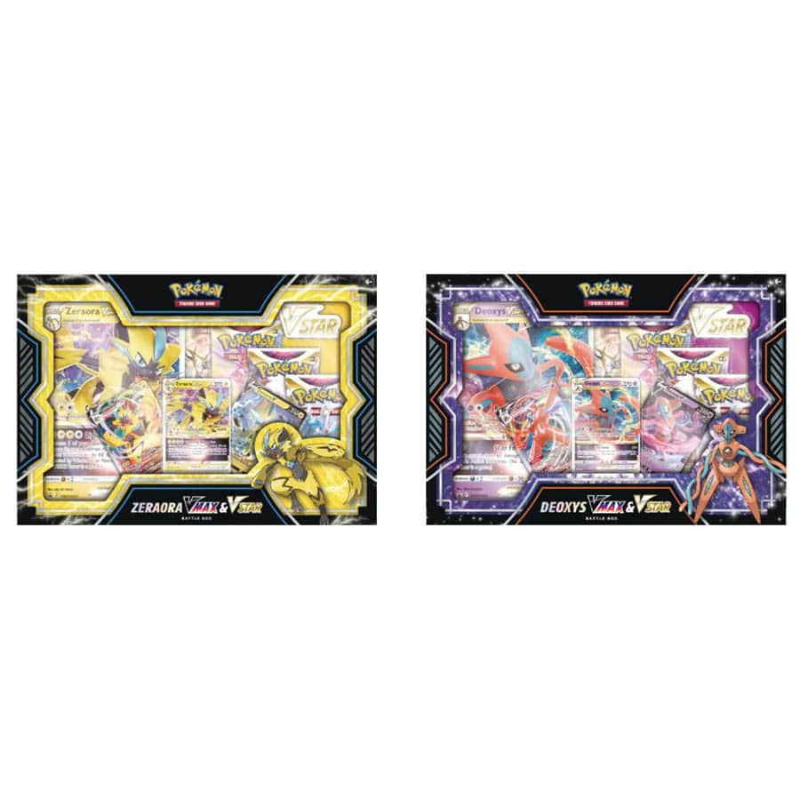 Pokemon Deoxys V or Zeraora V Battle Deck 6 Box Case