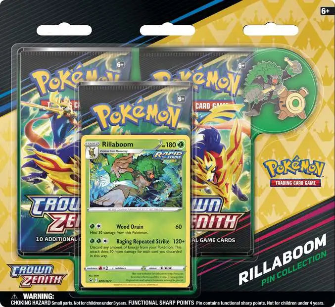 Pokemon TCG: Crown Zenith Pin Collection - Set of 3 - Preorder Ships 04-14-2023