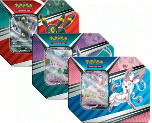 Pokemon TCG: V Heroes Tin Case - Case of 6 (2 of Each)
