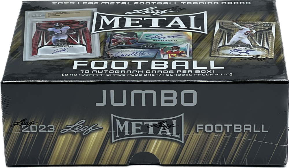 2025 Leaf Metal Football Hobby Jumbo Box Collectors Emporium NY