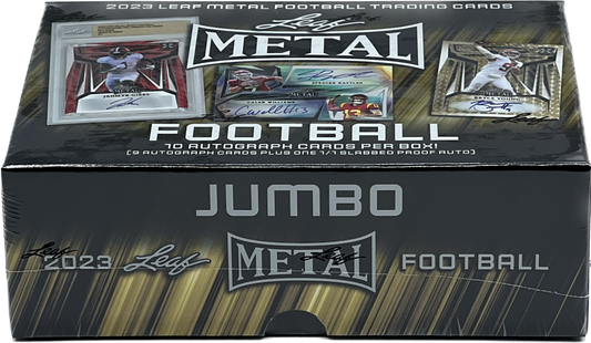 2023 Leaf Metal Football Hobby Jumbo Box