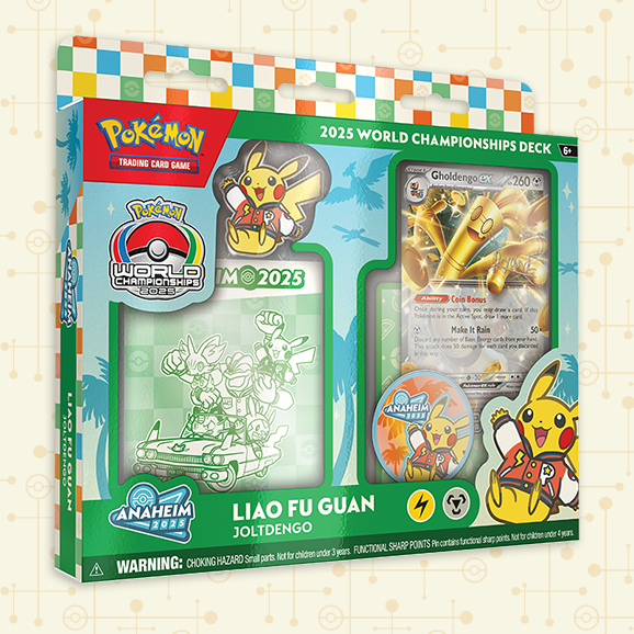 Pokemon TCG 2025 World Championships Deck - Liao Fu Guan Joltdengo