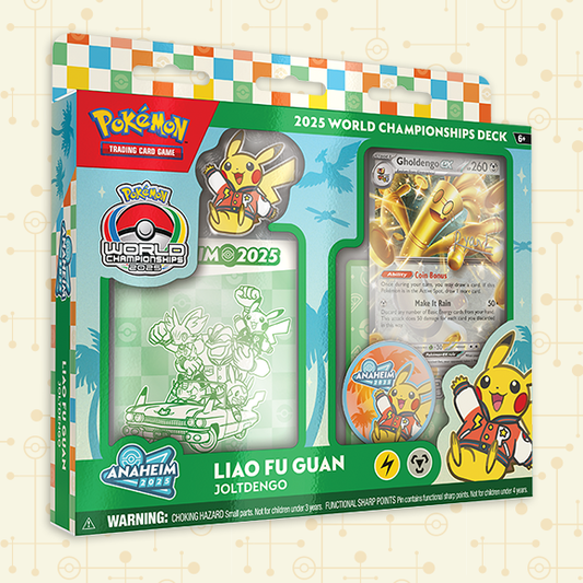 Pokemon TCG 2025 World Championships Deck - Liao Fu Guan Joltdengo