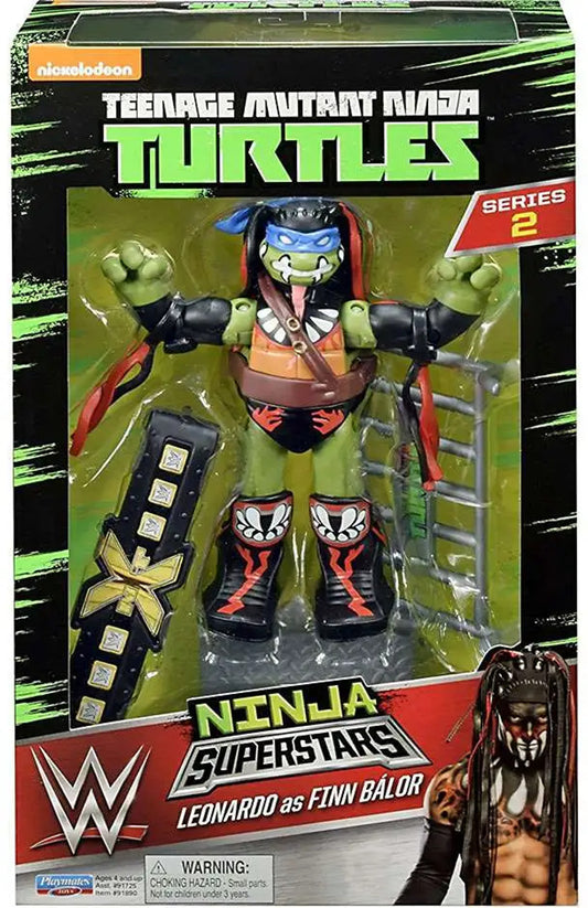 Teenage Mutant Ninja Turtles Nickelodeon WWE Superstars Leo as Finn Balor Action Figure