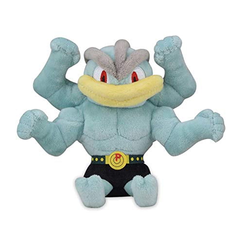 Pokemon Center: Sitting Cuties: Machamp Plush # 68 -  Generation 1 - 6 In