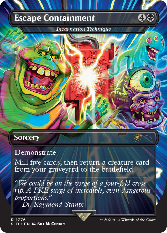 Magic the Gathering Secret Lair x Ghostbusters: Slimer Non-Foil Edition