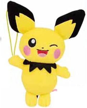 Banpresto 4 Inch Hanging Guraburarin Plush - Winking Pichu