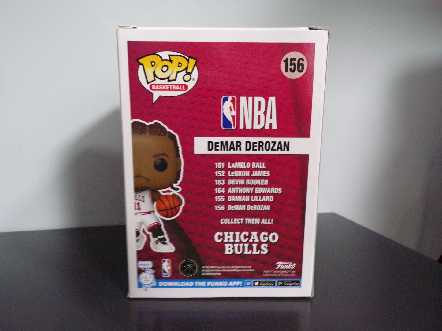 Funko Pop NBA Chicago Bulls - DeMar DeRozan #156