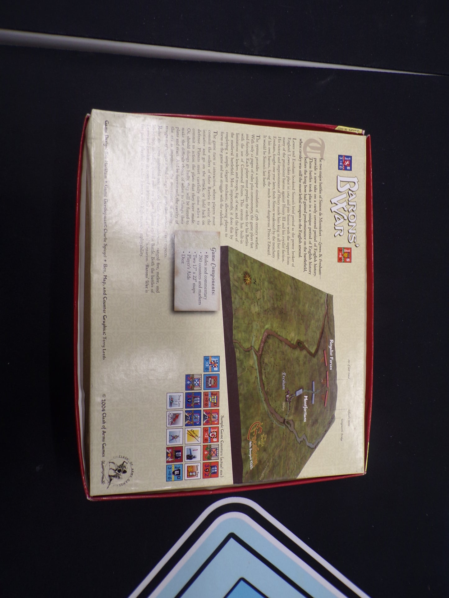 Clash of Arms Games Barons War The Battles of Lewes and Evesham Board Game