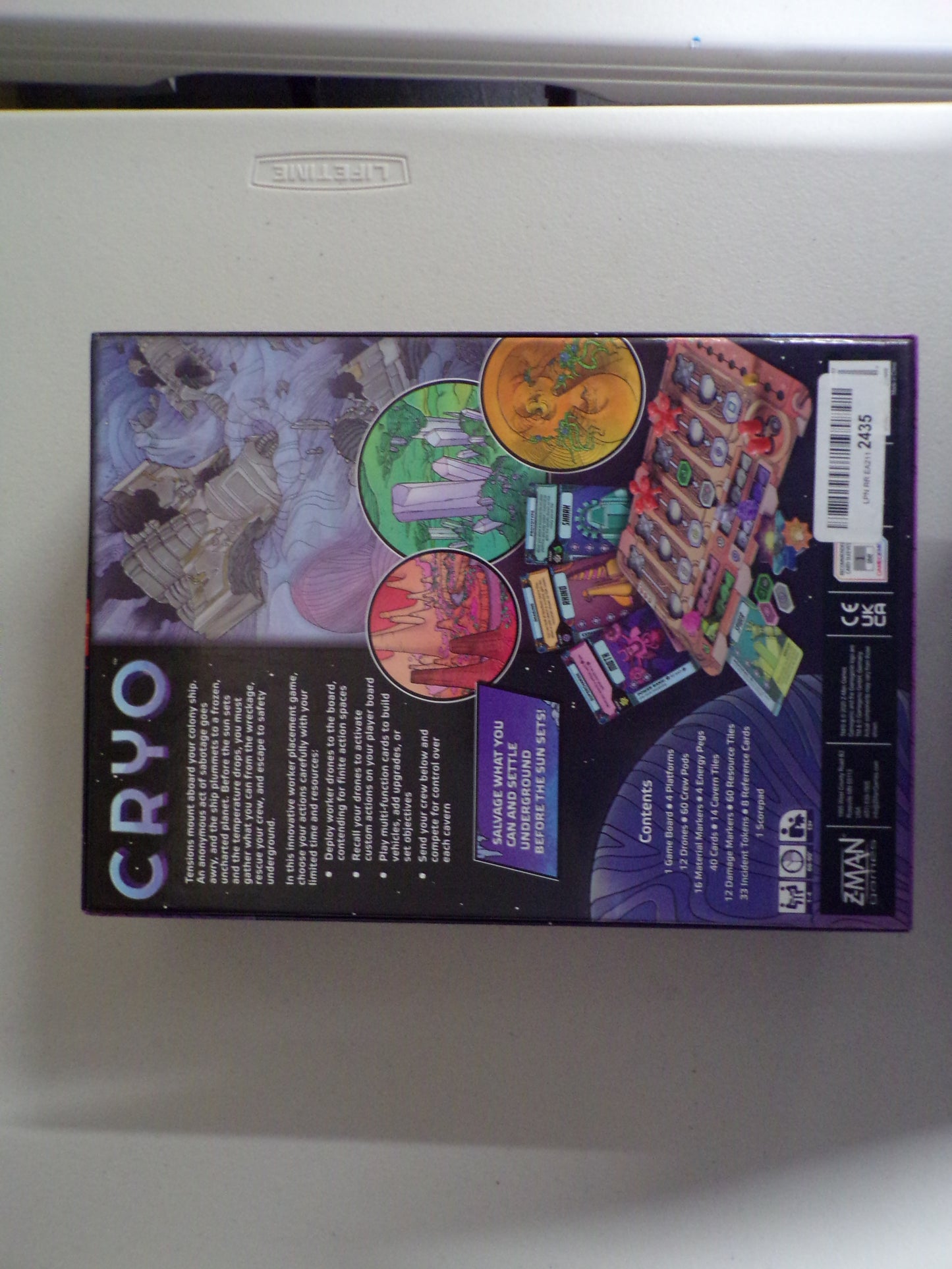 Zman Games Cryo Board Game (UNPUNCHED)