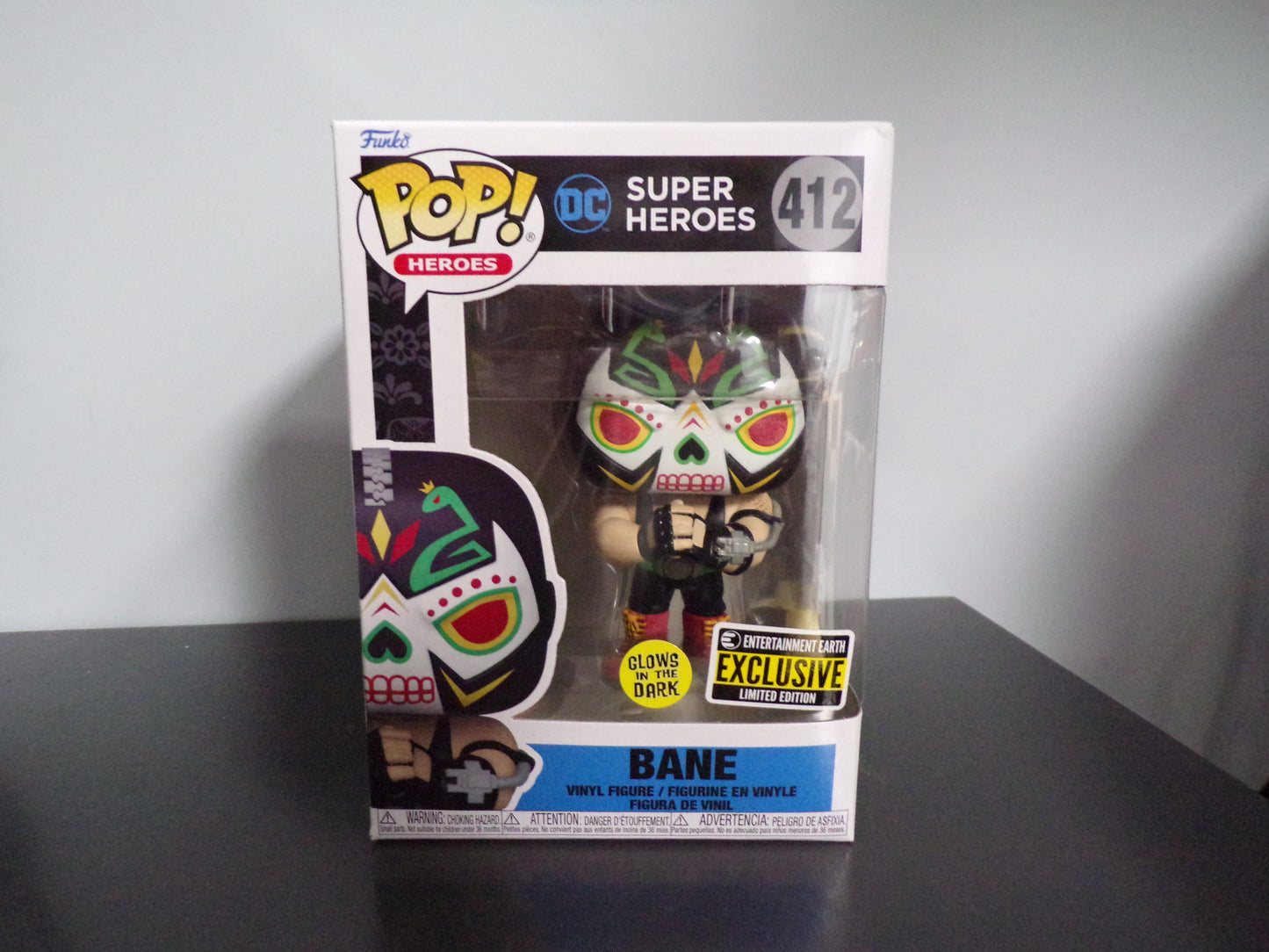 Funko Pop DC Super Heroes - Bane GITD Entertainment Earth Exclusive #412