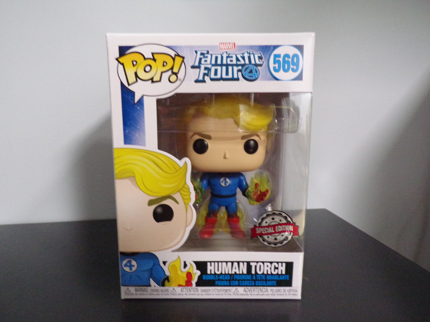 Funko Pop! Marvel Fantastic Four - Human Torch Special Edition #569