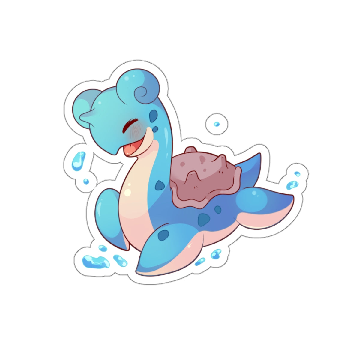 Water/Ice Poke Kiss-Cut Sticker