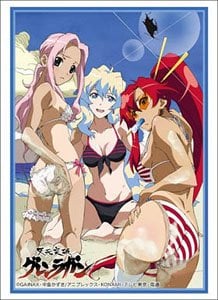 Gurren Lagann Yoko, Nia & Darry Swimwear Ver. Card Game Character Sleeves Collection HG Vol.1641 High Grade Anime Art