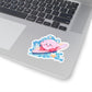 Pinky Surfing Kiss-Cut Stickers