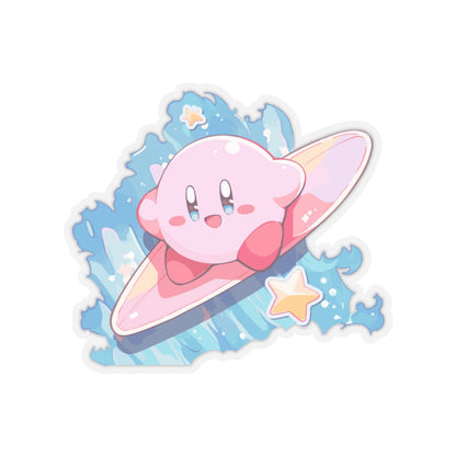 Pinky Surfing Kiss-Cut Stickers