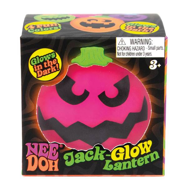 Schylling Needoh Jack Lantern Glow in The Dark Pumpkin Faces (Assorted Colors)