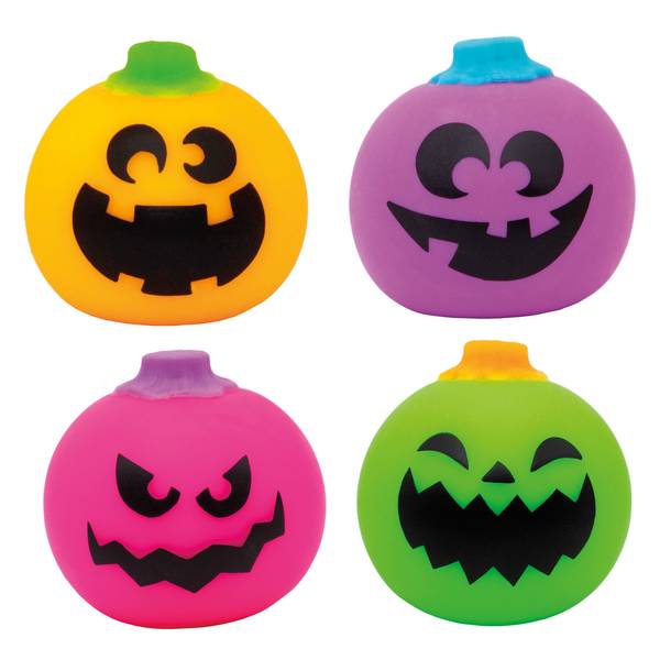 Schylling Needoh Jack Lantern Glow in The Dark Pumpkin Faces (Assorted Colors)