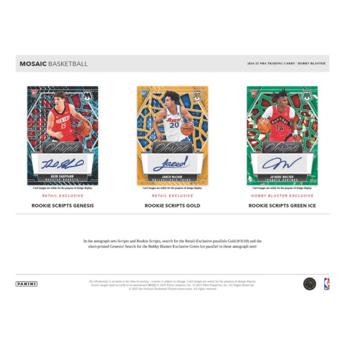 Panini 2024-25 Mosaic Basketball Hobby Exclusive Blaster Box