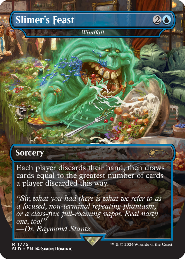 Magic the Gathering Secret Lair x Ghostbusters: Slimer Foil Edition