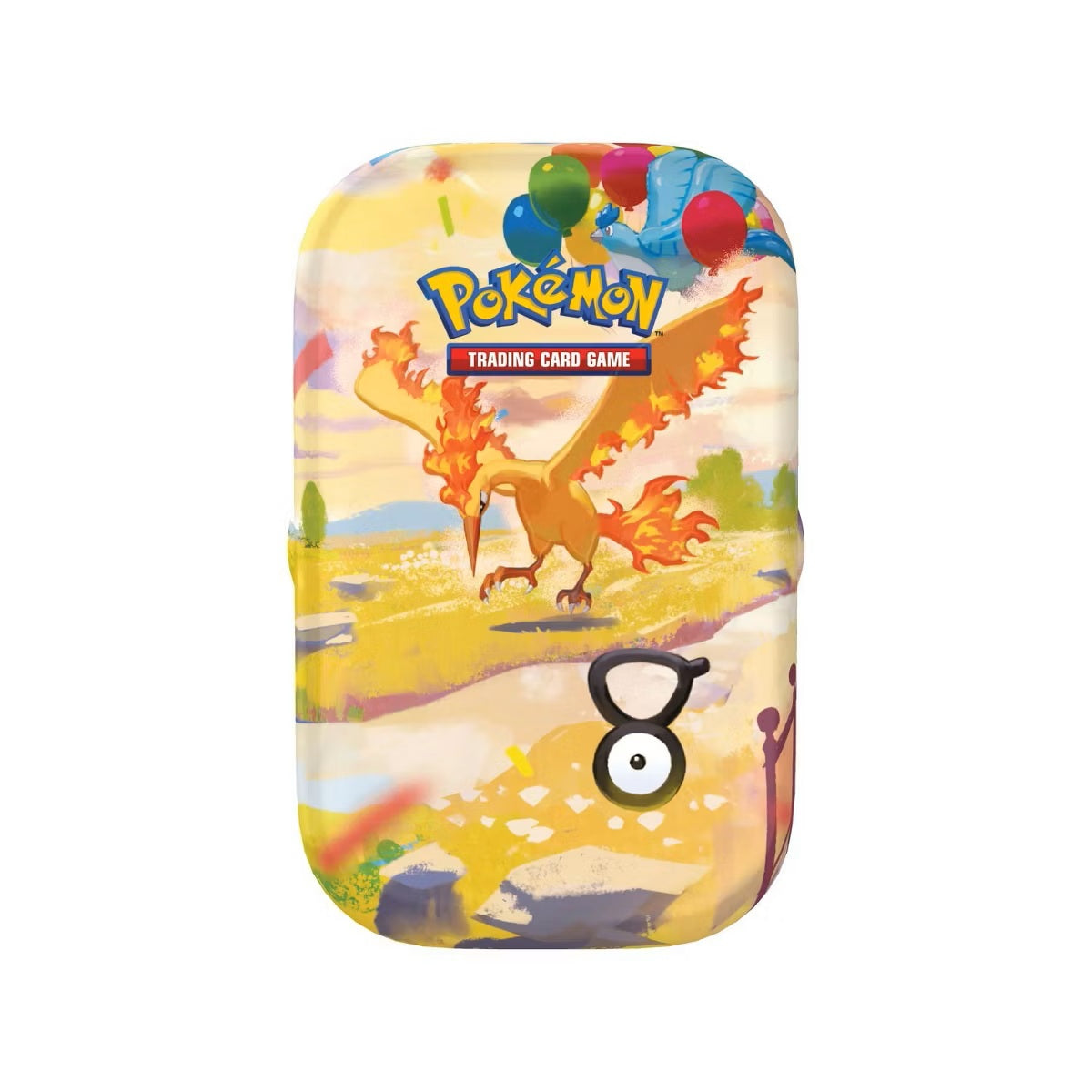 Pokémon: 30th Anniversary Celebration Mini Tin - Moltres & Articuno (1 Sticker, 1 Illustrated Card and 2 Upgrade Envelopes)
