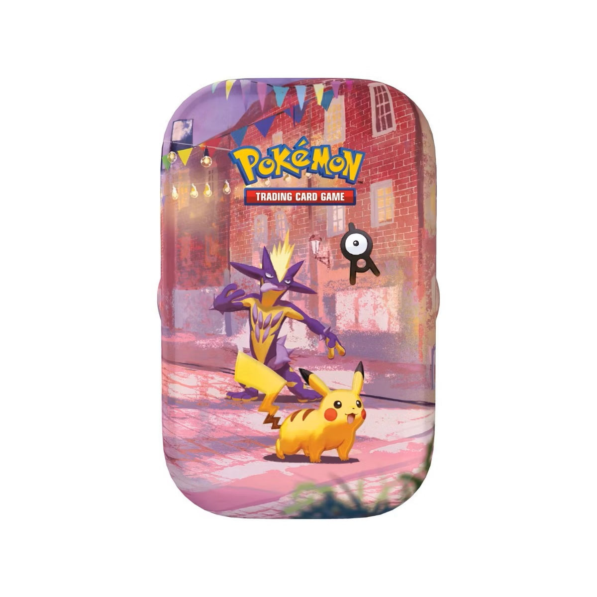 Pokémon: 30th Anniversary Celebration Mini Tin - Pikachu & Toxtricity (1 Sticker, 1 Illustrated Card and 2 Upgrade Envelopes)