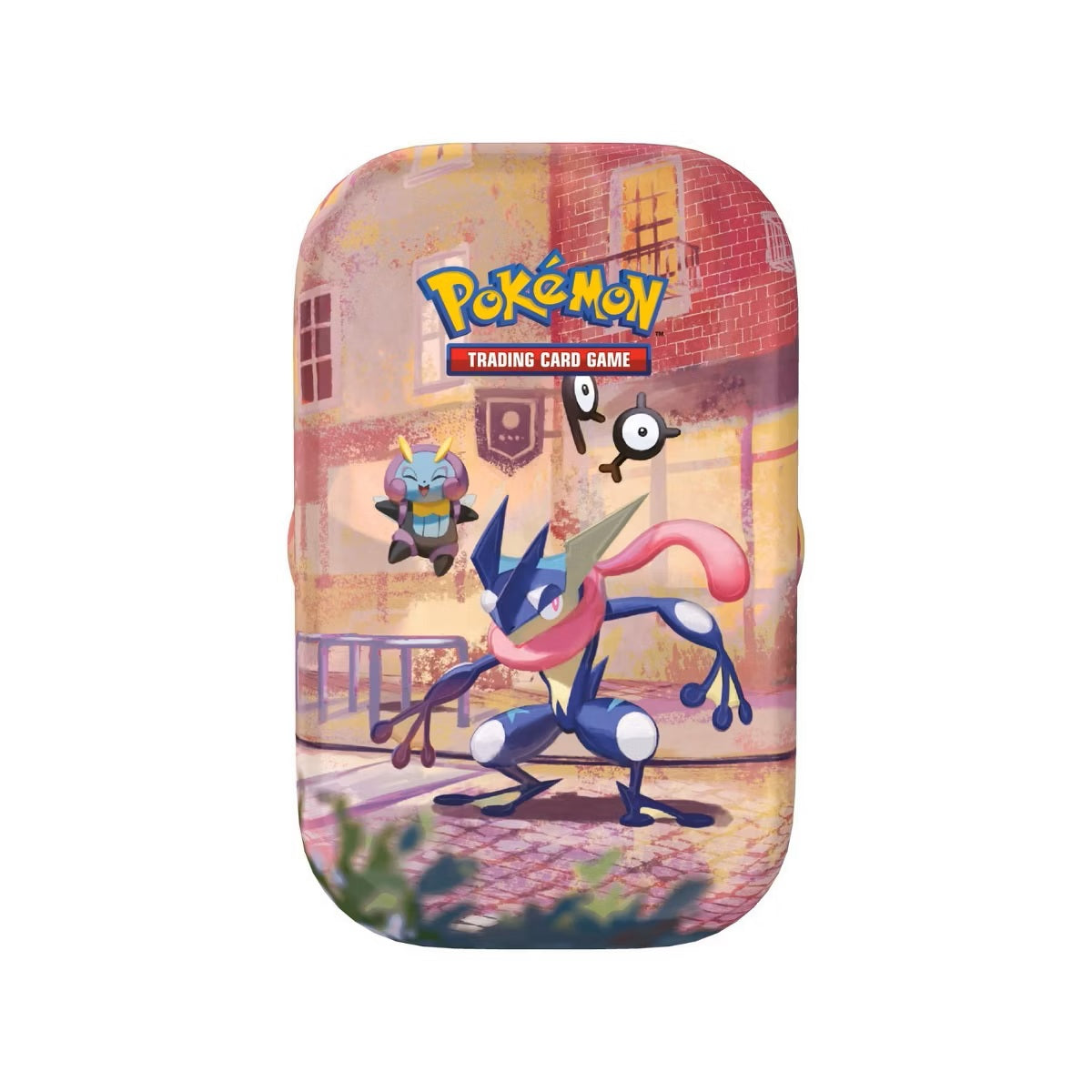 Pokémon: 30th Anniversary Celebration Mini Tin - Greninja & Illumise (1 Sticker, 1 Illustrated Card and 2 Upgrade Envelopes)