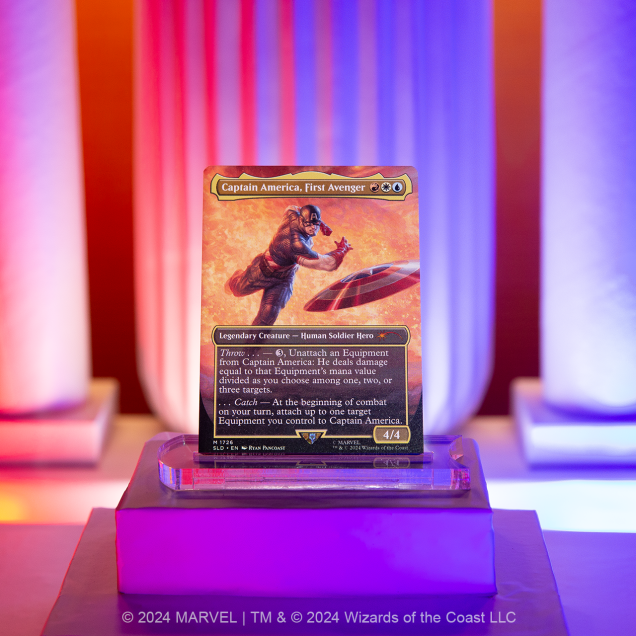 Magic the Gathering Secret Lair x Marvel's Captain America - Rainbow Foil Edition