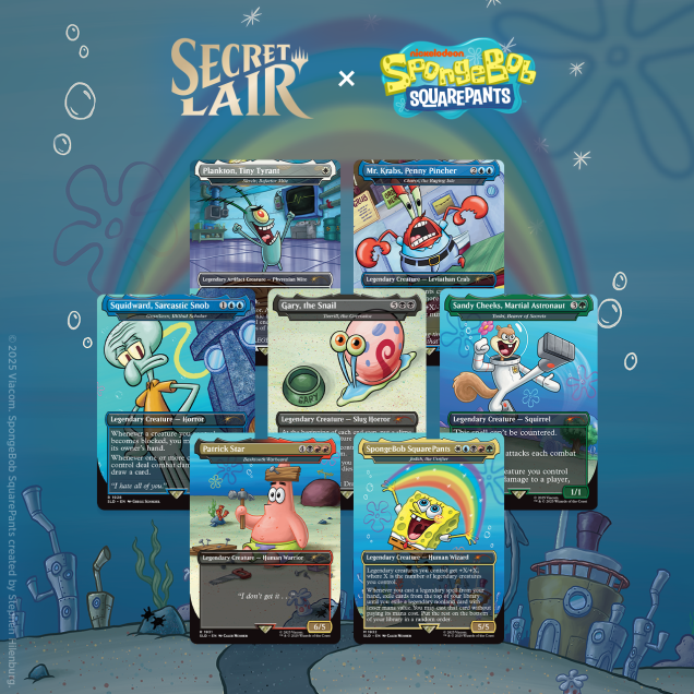 Magic the Gathering Secret Lair x SpongeBob SquarePants: Legends of Bikini Bottom (Foil)