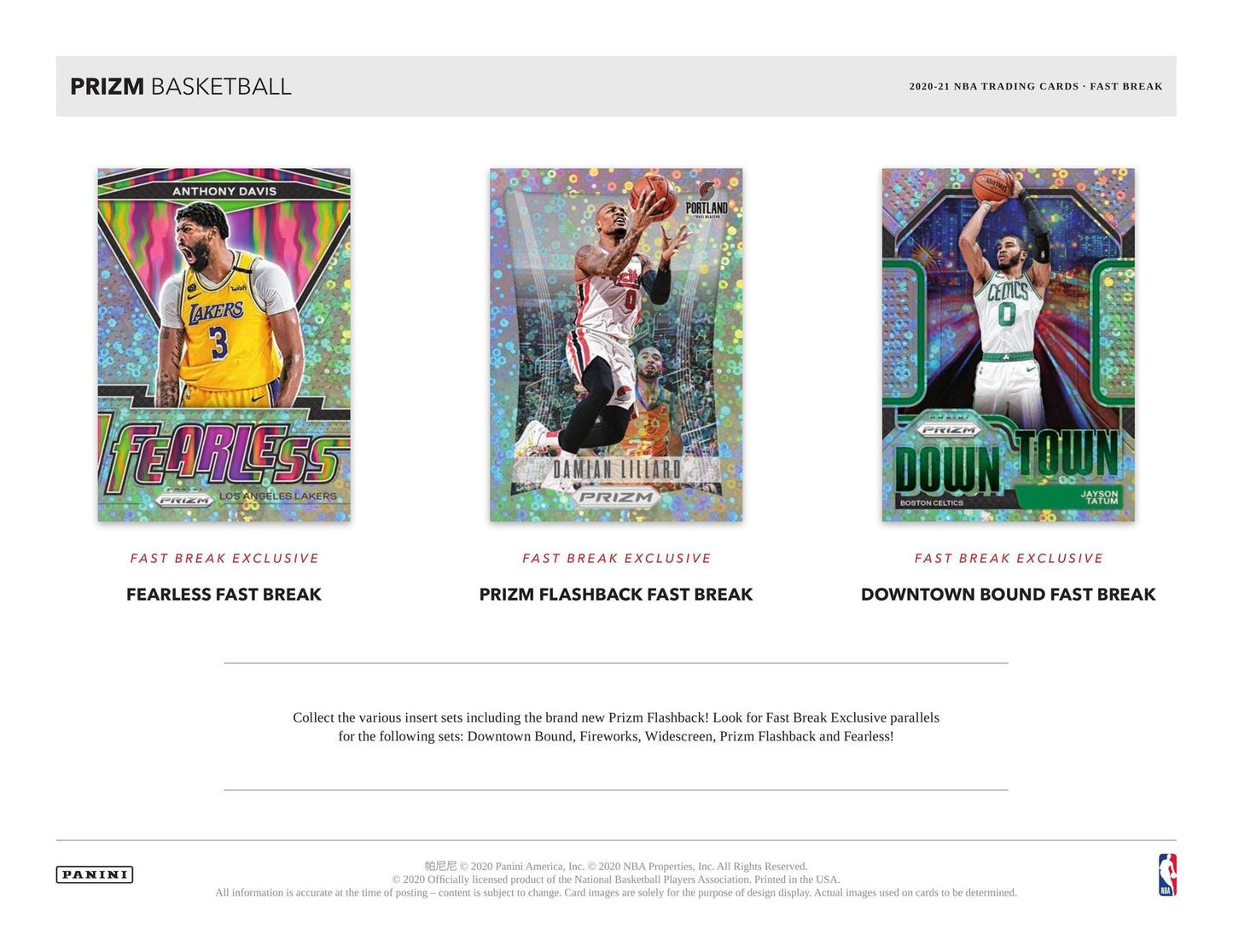 2020/21 Panini Prizm Basketball Fast Break Box