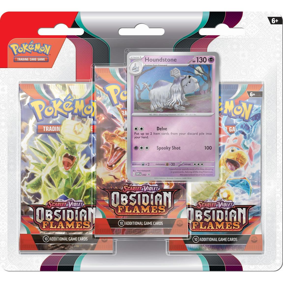 POKEMON TCG: SCARLET AND VIOLET: OBSIDIAN FLAMES: 3 Pack BOOSTER BLISTER