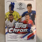 2020-21 Topps Chrome UEFA Champions League Soccer Retail Blaster Box