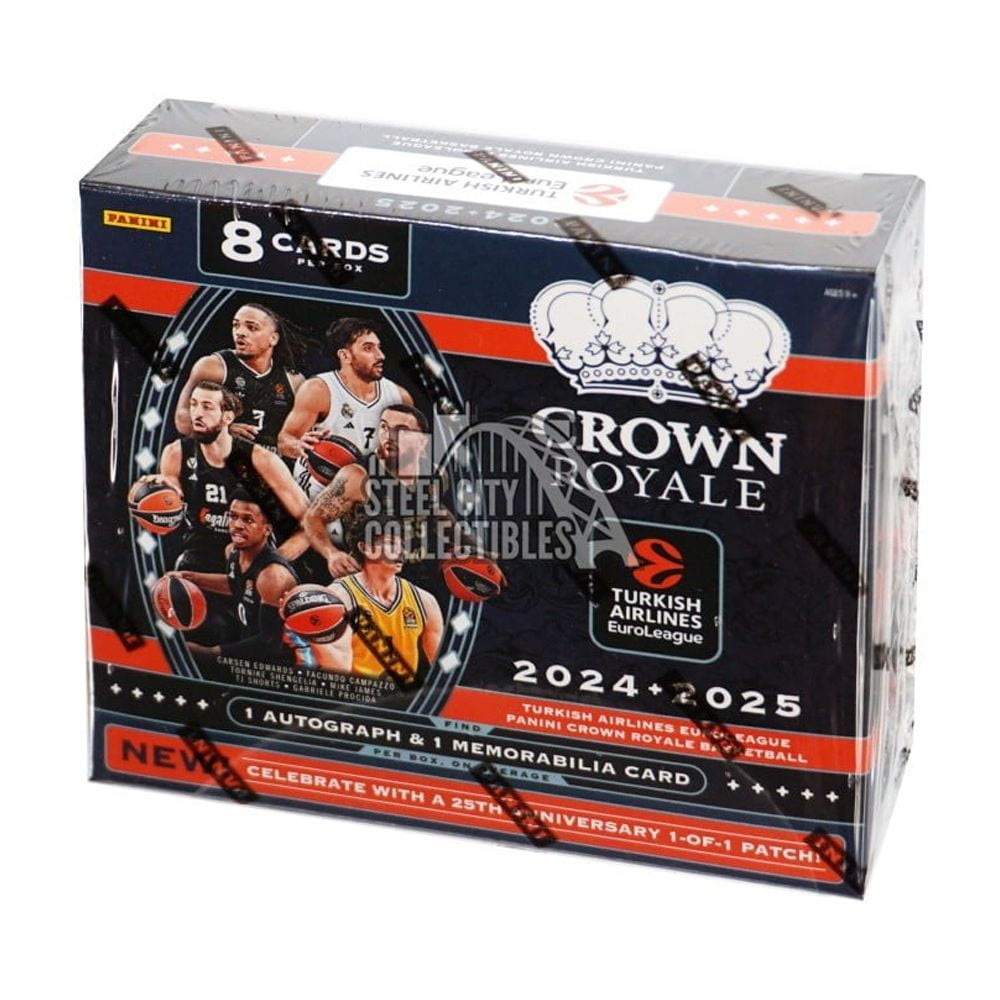 Panini 2024-25 Turkish Airlines EuroLeague Crown Royale Basketball Hobby Box
