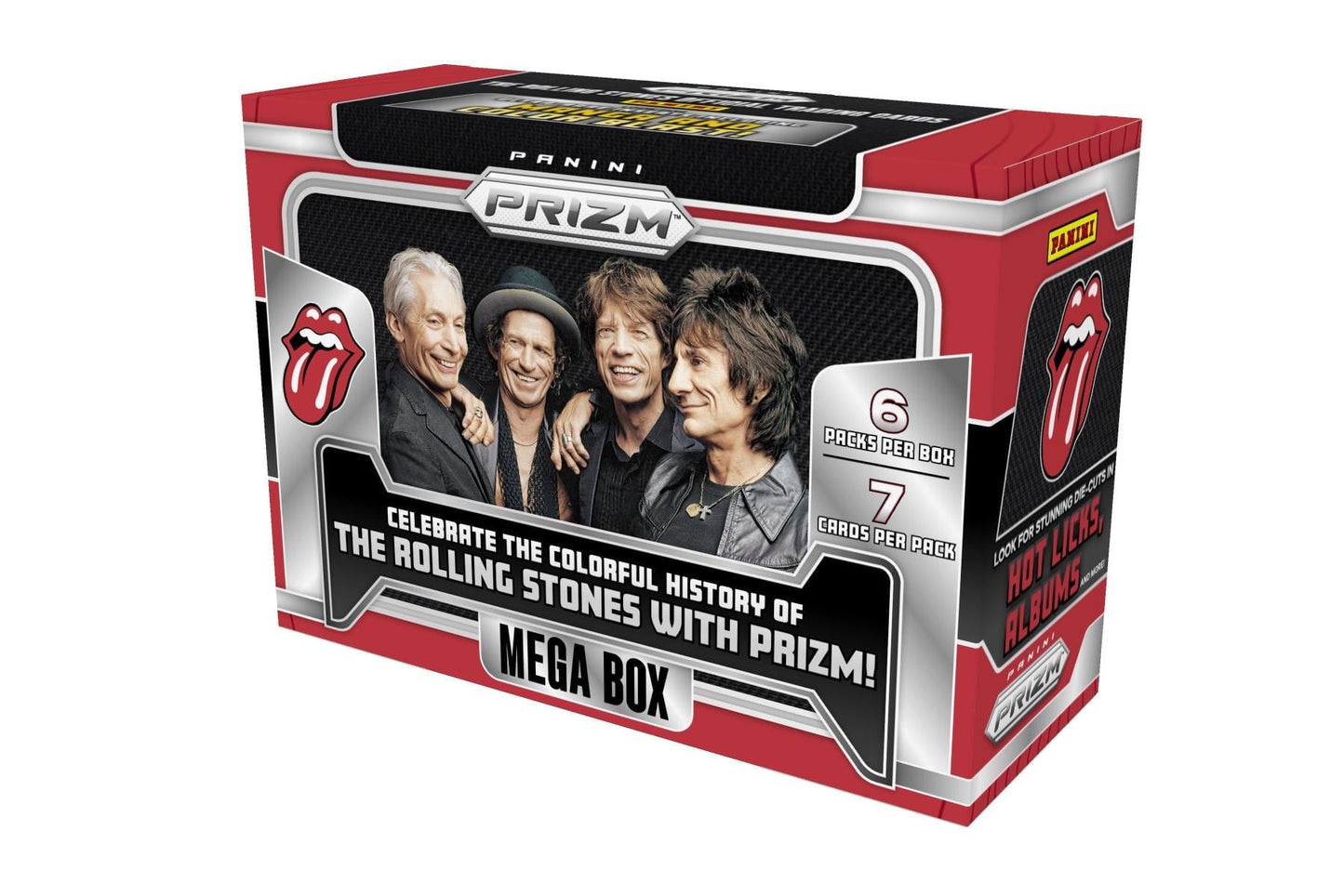 Panini 2025 Prizm The Rolling Stones Trading Card Hobby Mega Box (2 Silver Base Parallels Per Hobby Mega Box)
