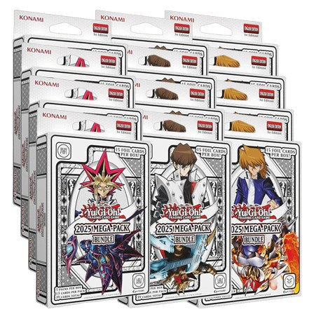 Yu-Gi-Oh! CCG 2025 Mega Pack Bundle Tuck Box Case (12 Boxes) - 4 of Each Art - Presale Ships 09/05/2025