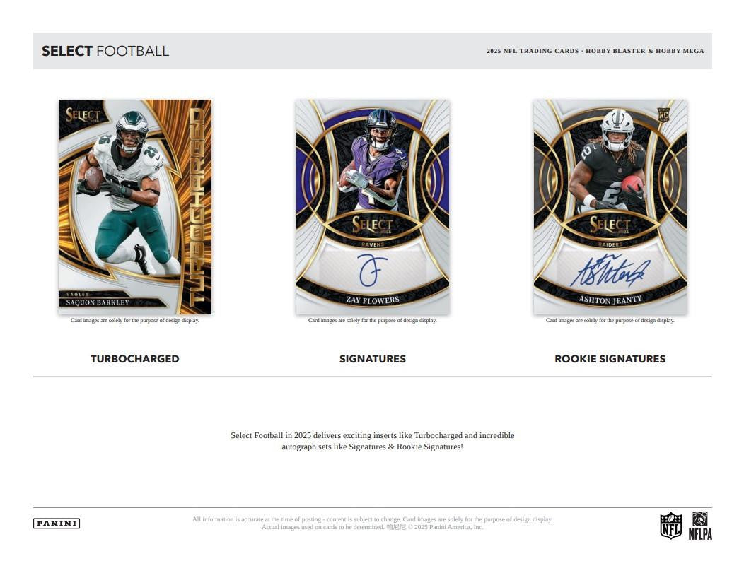 2025 Panini Select Football Hobby Mega Box