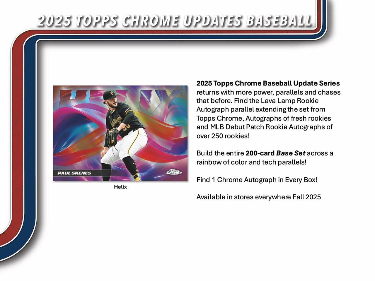 2025 Topps Chrome Baseball Update Hobby Individual Booster Pack