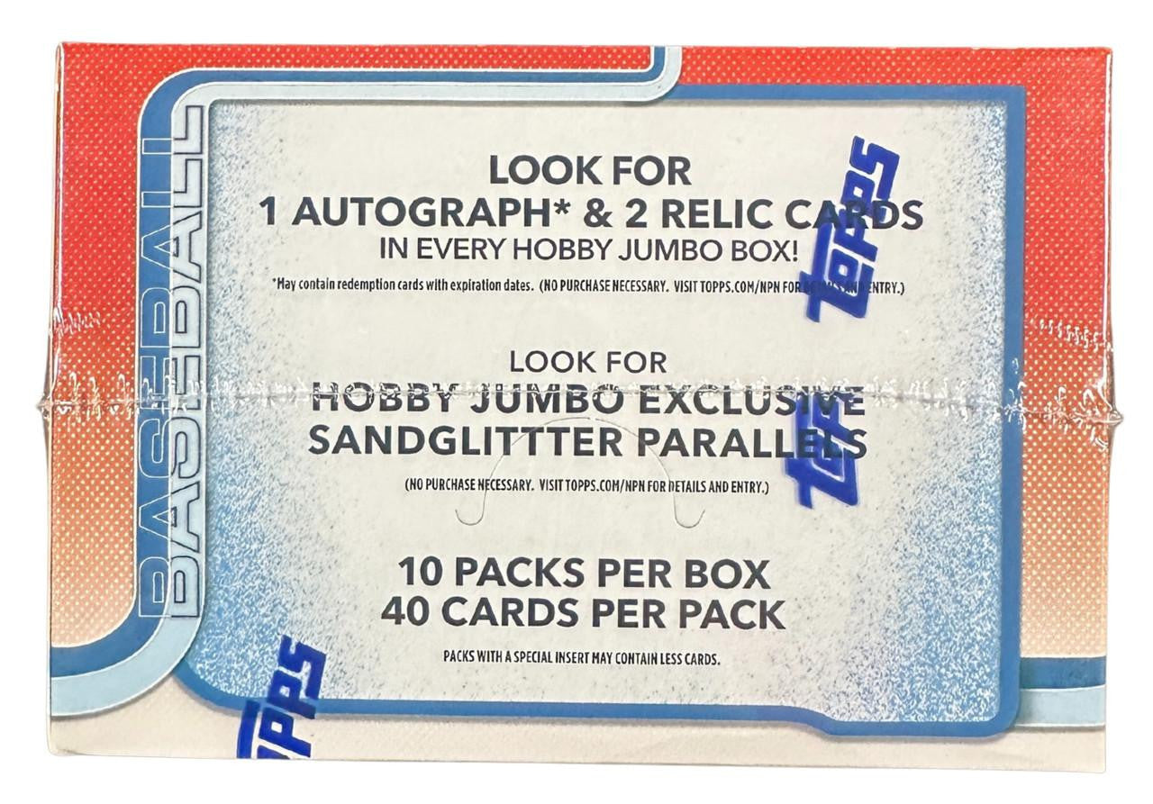 MLB 2025 Topps Baseball Update Series Trading Card HOBBY JUMBO Box