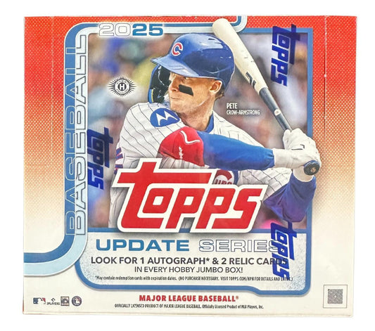 MLB 2025 Topps Baseball Update Series Trading Card HOBBY JUMBO Box