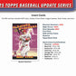 MLB 2025 Topps Baseball Update Series Trading Card HOBBY JUMBO Box
