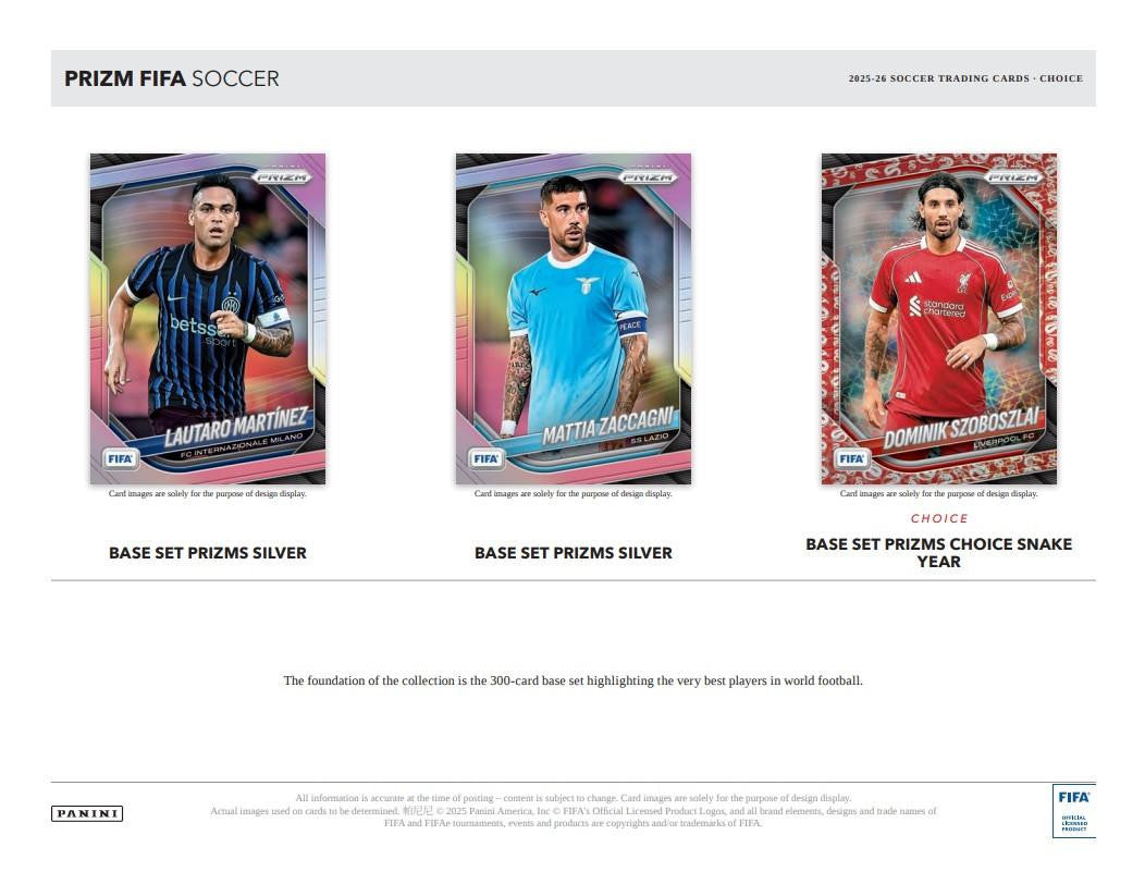 2025/26 Panini Prizm FIFA Choice Soccer Box