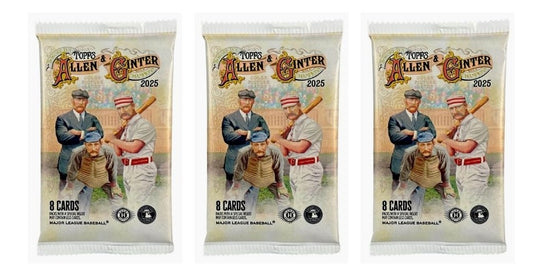 2025 Topps Allen & Ginter Baseball Hobby Booster Pack Lot - 3 Packs