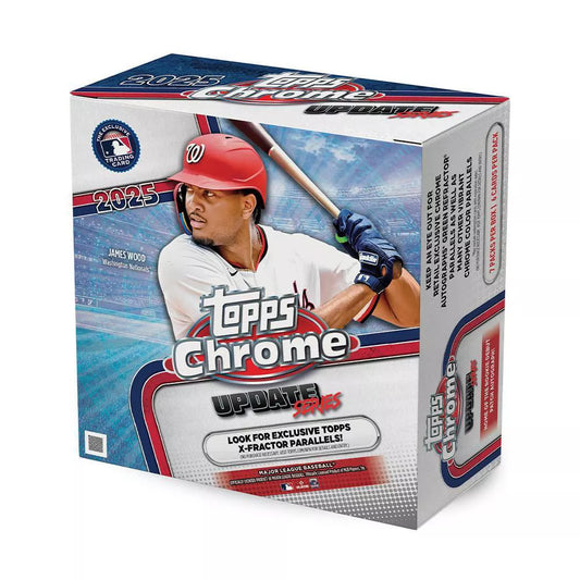 Topps 2025 MLB Chrome Updates Baseball Trading Card Mega Box