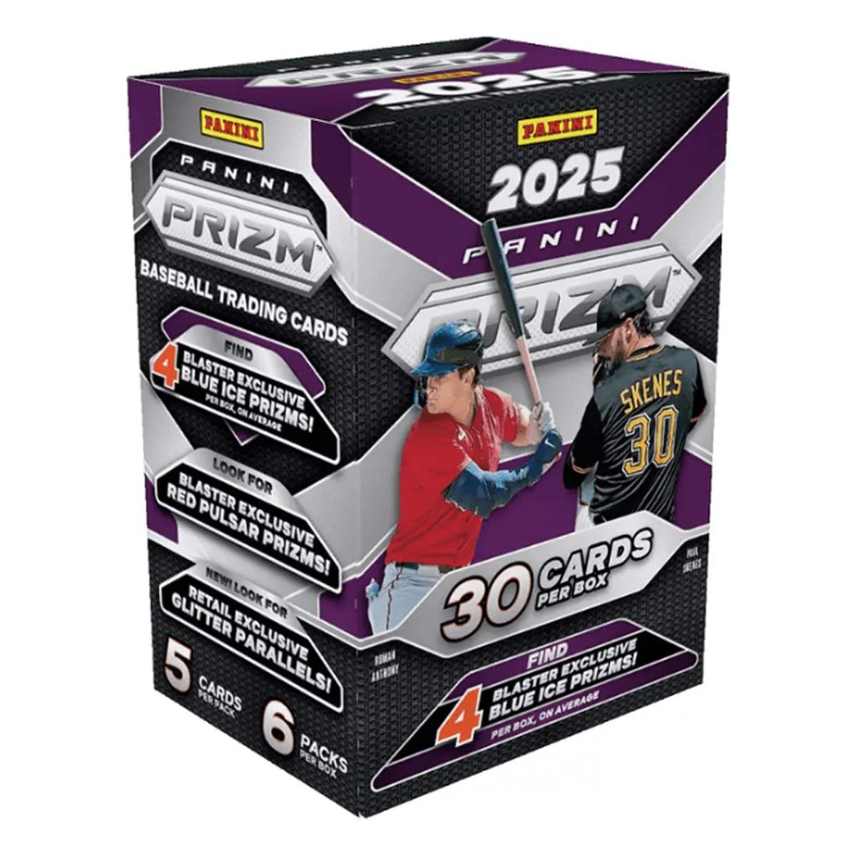 Panini 2025 Prizm Baseball Blaster Box – Retail Exclusive Parallels & Inserts – MLBPA Licensed Trading Cards – Sealed Box