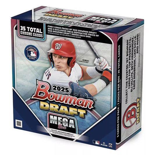 2025 Topps MLB Baseball Bowman Draft Baseball Trading Card Mega Box