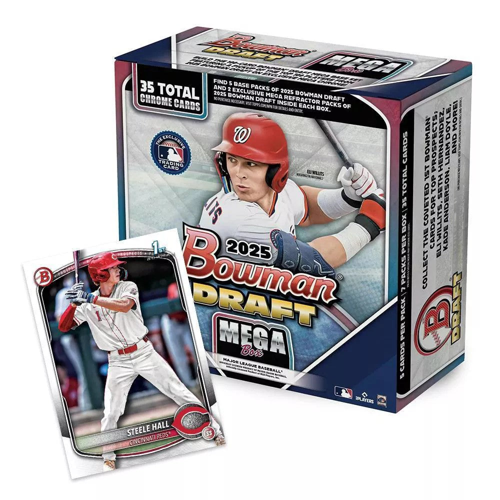 2025 Topps MLB Baseball Bowman Draft Baseball Trading Card Mega Box