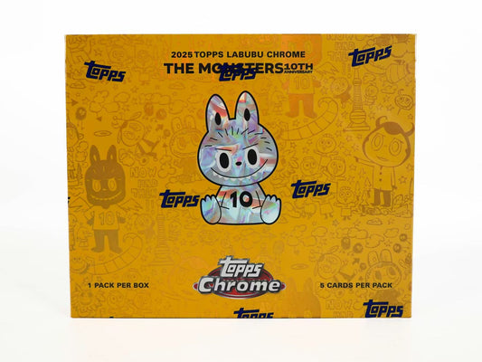 Topps 2025 Chrome Labubu The Monsters 10th Anniversary Hobby Box