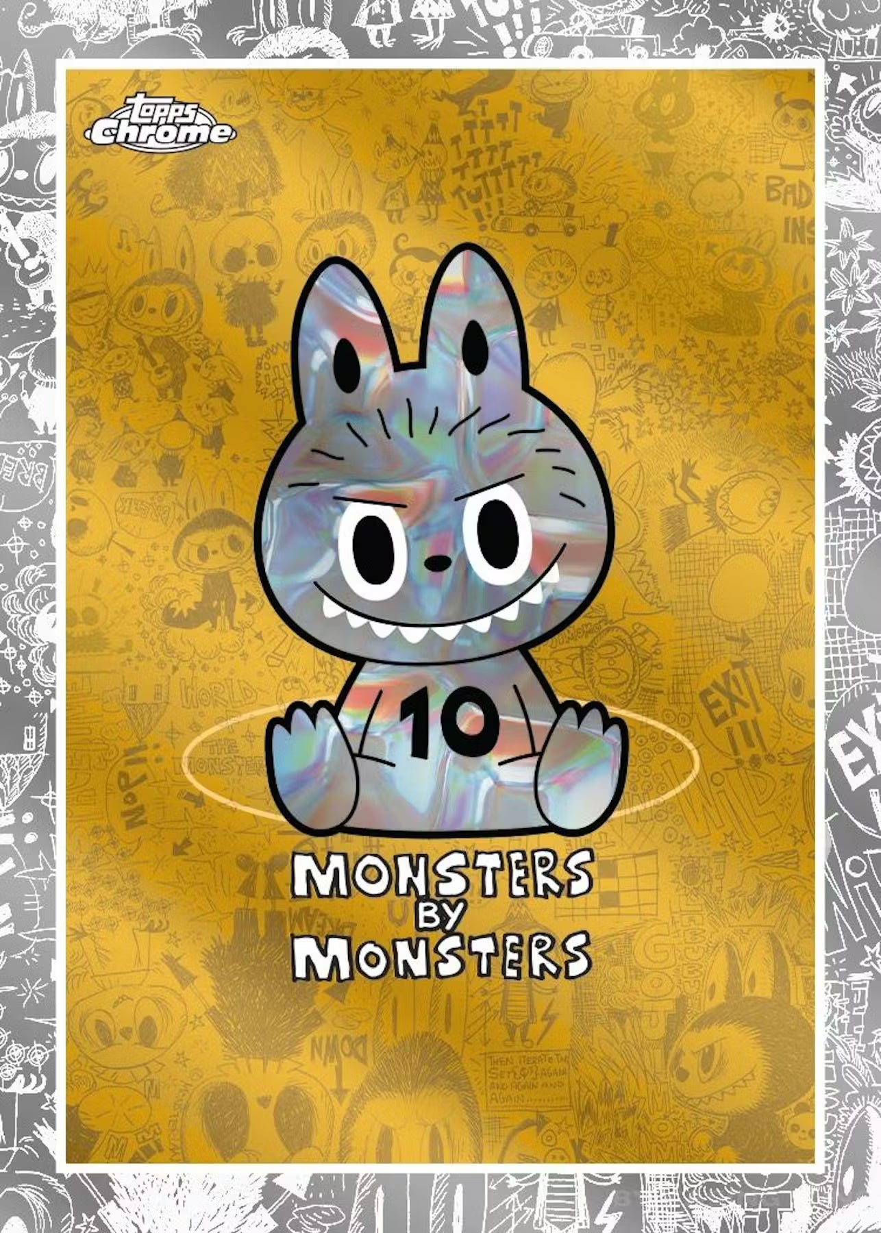 Topps 2025 Chrome Labubu The Monsters 10th Anniversary Hobby Box